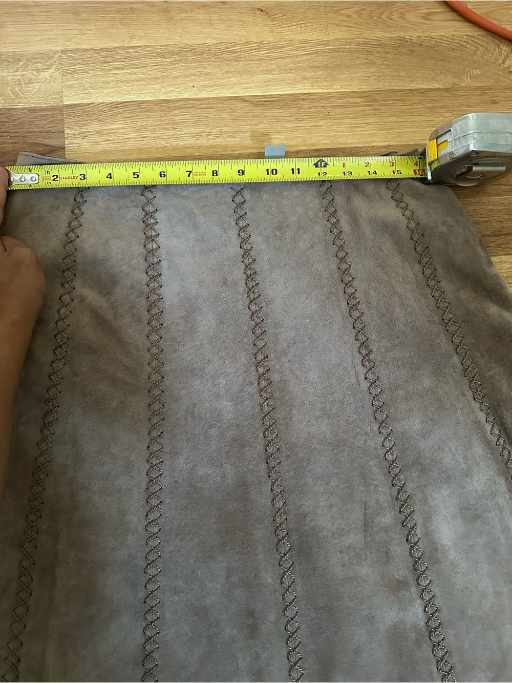 Liz Clairborne A-Line Suede Midi Skirt - Vintage RARE - Picture 9 of 10
